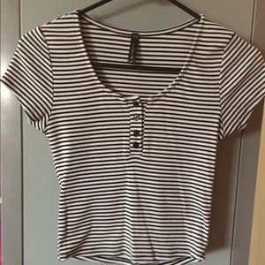 Striped Crop Top