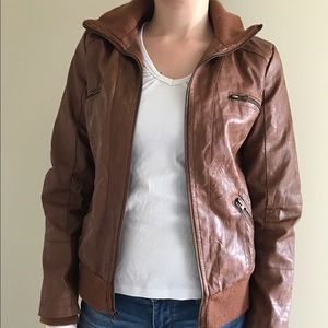 American Rag faux leather brown jacket