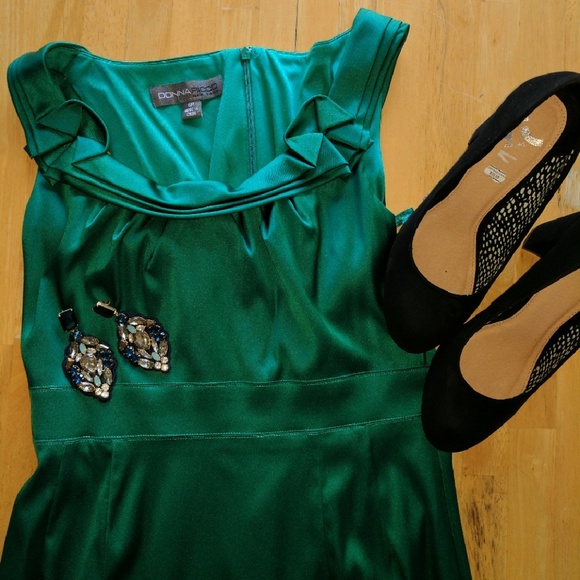 Green party dress
