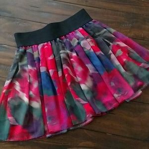 Watercolor Floral Skirt