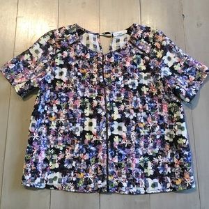 BCNU Floral Multi-colored Top With Vintage Feel