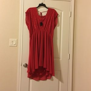 Size 22 ASOS CURVE Red Party Dress.