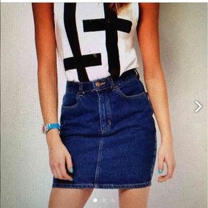 AA high waisted denim skirt