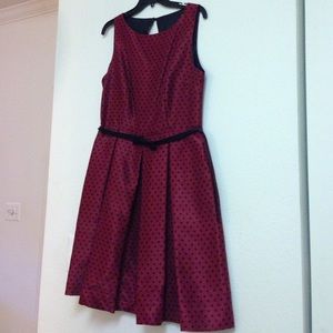 Red Polkadot Pinup Style Dress size 12