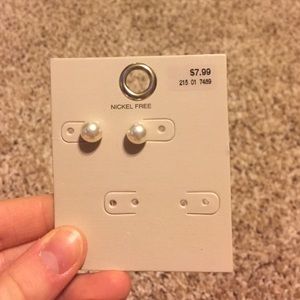 Merona Jewelry - One pair of new faux pearl earrings Merona Jewelry - One pair of new faux pearl earrings