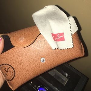 Authentic Ray Ban Case with signature RayBan cloth