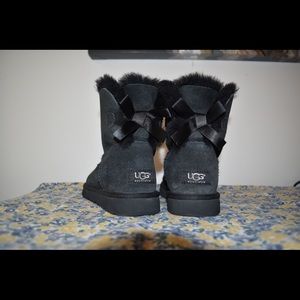Black Uggs. Worn but not very much.