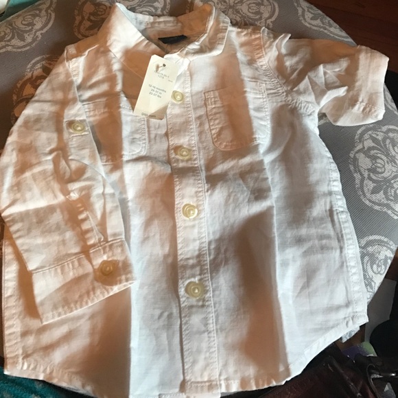 BabyGAP 12-18m white button down shirt