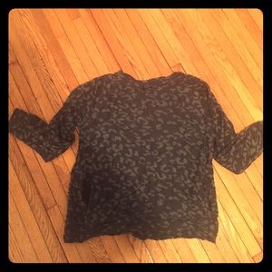 Gap grey animal print sweatshirt