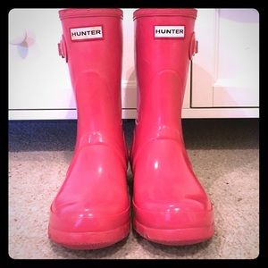 HUNTER Rain Boots! Pink