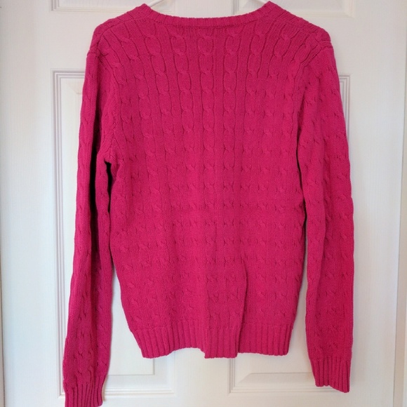 Pink cable sweater - Picture 2 of 2