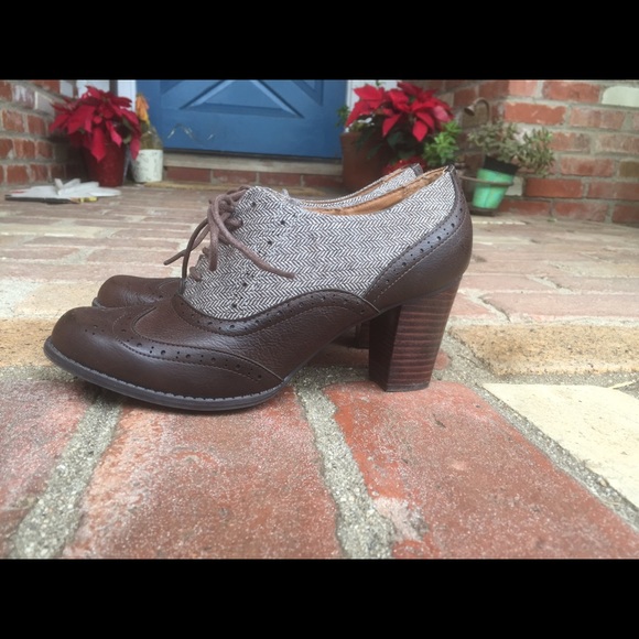 Tweed Bass Oxford pumps! - Picture 1 of 4