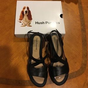 Women's wedge sandals size 7 black