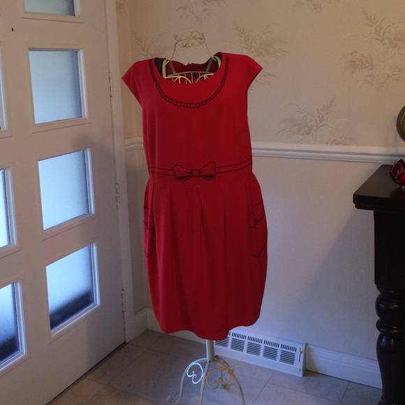 ModCloth Red Sleeveless Dress