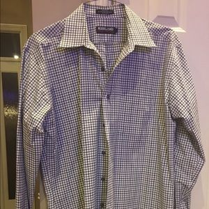 Men's plaid checkered dress shirt