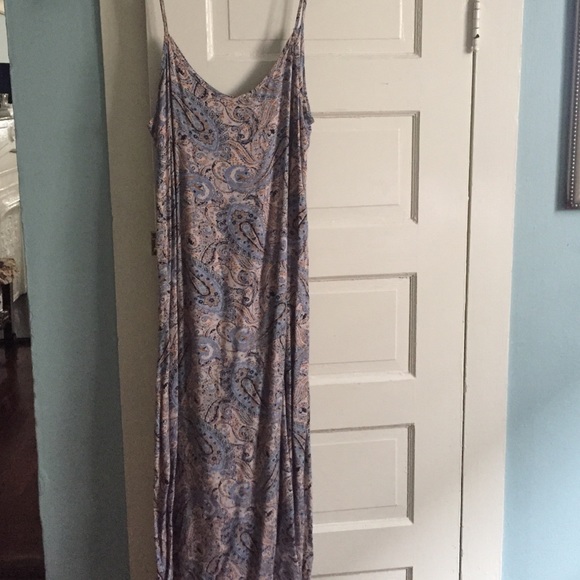 Cotton paisley petite maxi dress