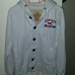 White Hollister hoodie