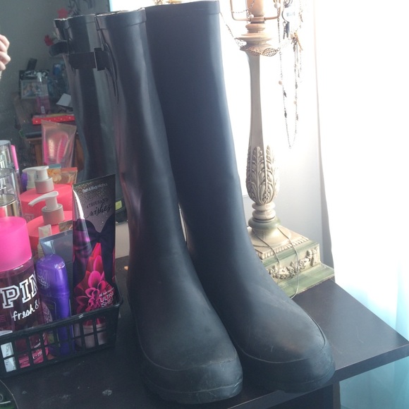 Black Rain Boots - Picture 4 of 4
