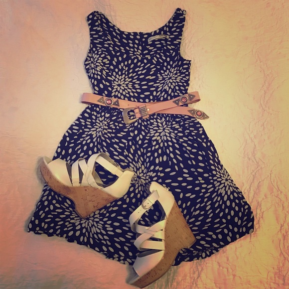 Navy blue mini dress - Picture 2 of 2