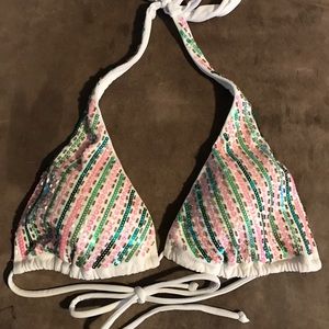 Victoria's Secret Sequin Bathing Suit Top