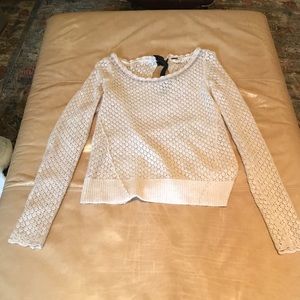 Free People tie back knit sweater