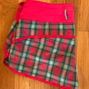 Lululemon Plaid Speed Shorts