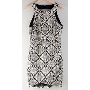 Local boutique navy and beige short dress.