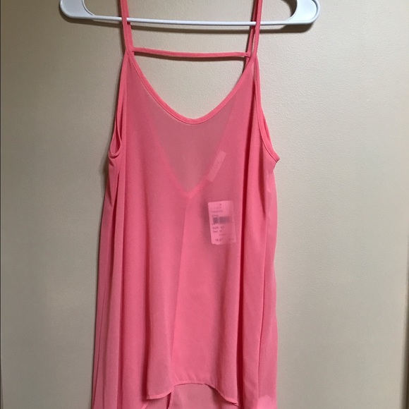 High-Low, Open back Sheer Tank Top