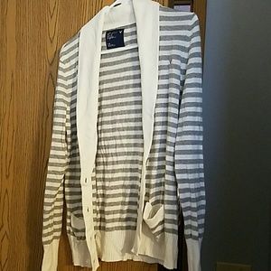 American Eagle Collared Cardigan Size Large