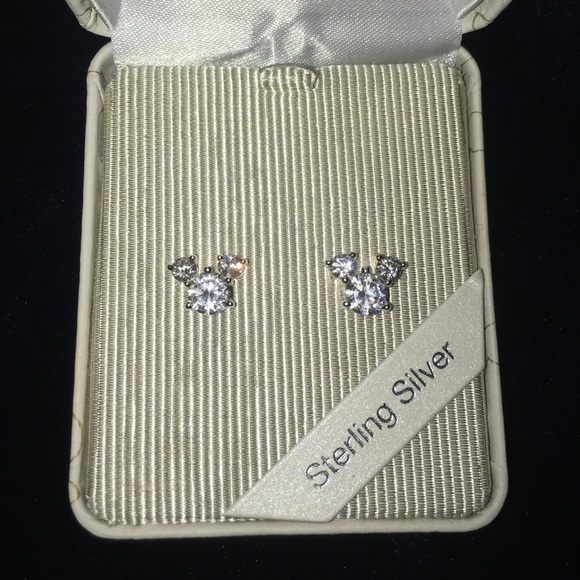 Sterling Silver Mickey Mouse earrings