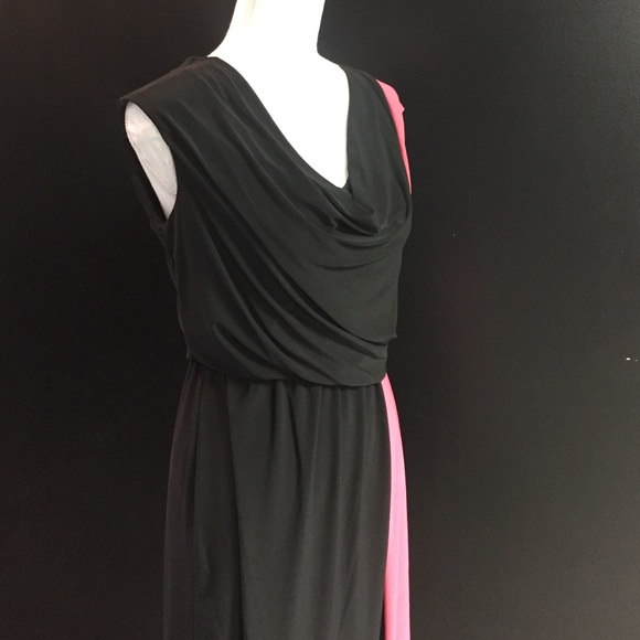 Perfection New York dress sz m orange black - Picture 3 of 4