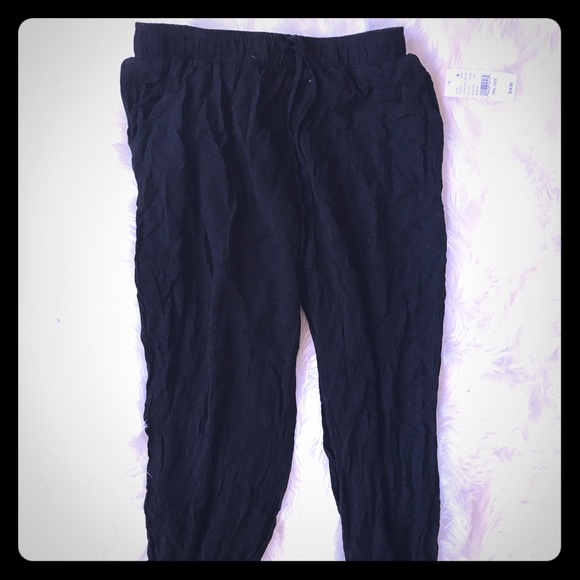 Black joggers. Tags still on. PAC SUN