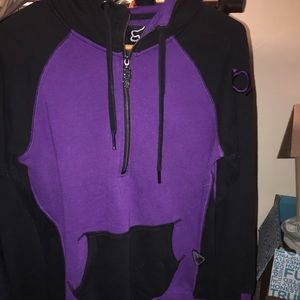 Purple and black Fox hoodie