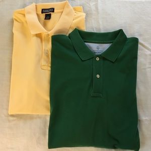 Men's bundle of two polo shirts.