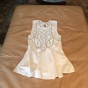 Free People beaded peplum top