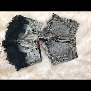 One akira one nasty gal. Both small. High waisted