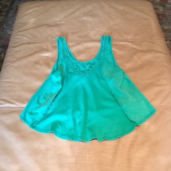 Green Free People top