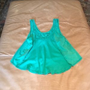 Green Free People top