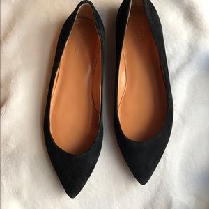 Black suede flats - new in original packaging!
