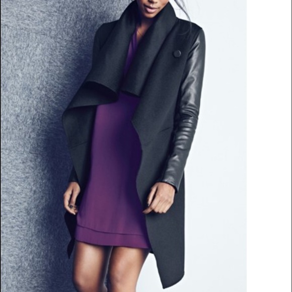Mackage Jackets & Blazers - 🔴 SOLD: Mackage Drape Wool Leather Coat