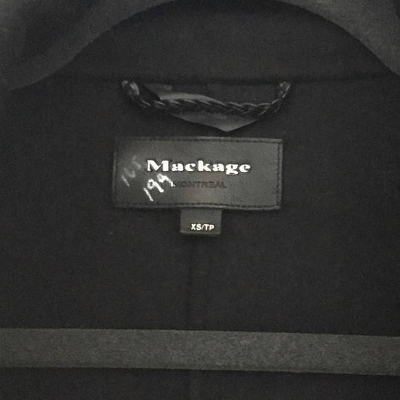 🔴 SOLD: Mackage Drape Wool Leather Coat - Picture 4 of 4