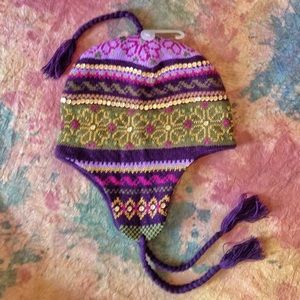 Old Navy Knit Winter Beanie with Sequins NWT