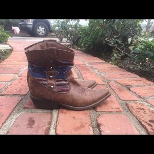 Madden girl cowboy/cowgirl ankle boots!