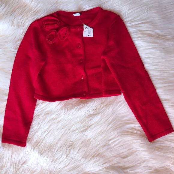 NWT-Janie and Jack Girl's Cropped Sweater