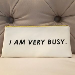 Bando 'I am very busy' pouch