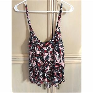 Zara Floral Print Open Back Top!!