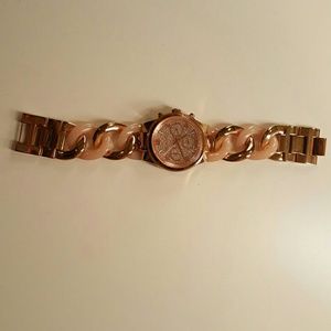 Mk rose gold watch