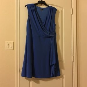 Blue drape front dress size 2x