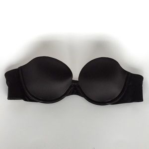 Victoria's Secret Black Strapless Biofit Bra 34A