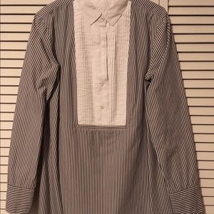 Women's tuxedo style shirt